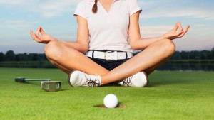 golf-yoga sitting